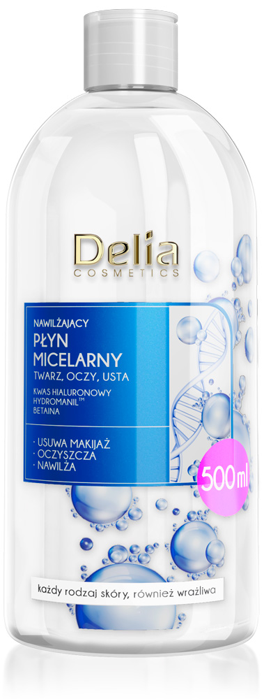 Delia nawilżający płyn micelarny, 500 ml