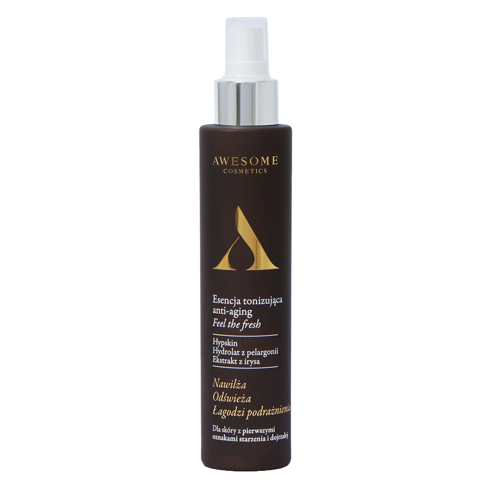 Awesome Cosmetics Anti Aging esencja tonizująca dla skóry z pierwszymi oznakami starzenia i dojrzałej Feel the fresh, 100 ml
