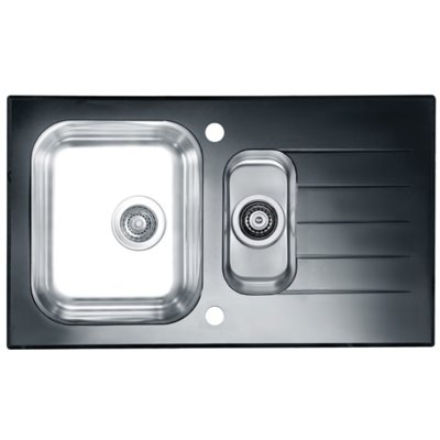 Zlewozmywak ALVEUS Glassix 20 POP-UP 3 1/2 1100015 Satyna-czarny