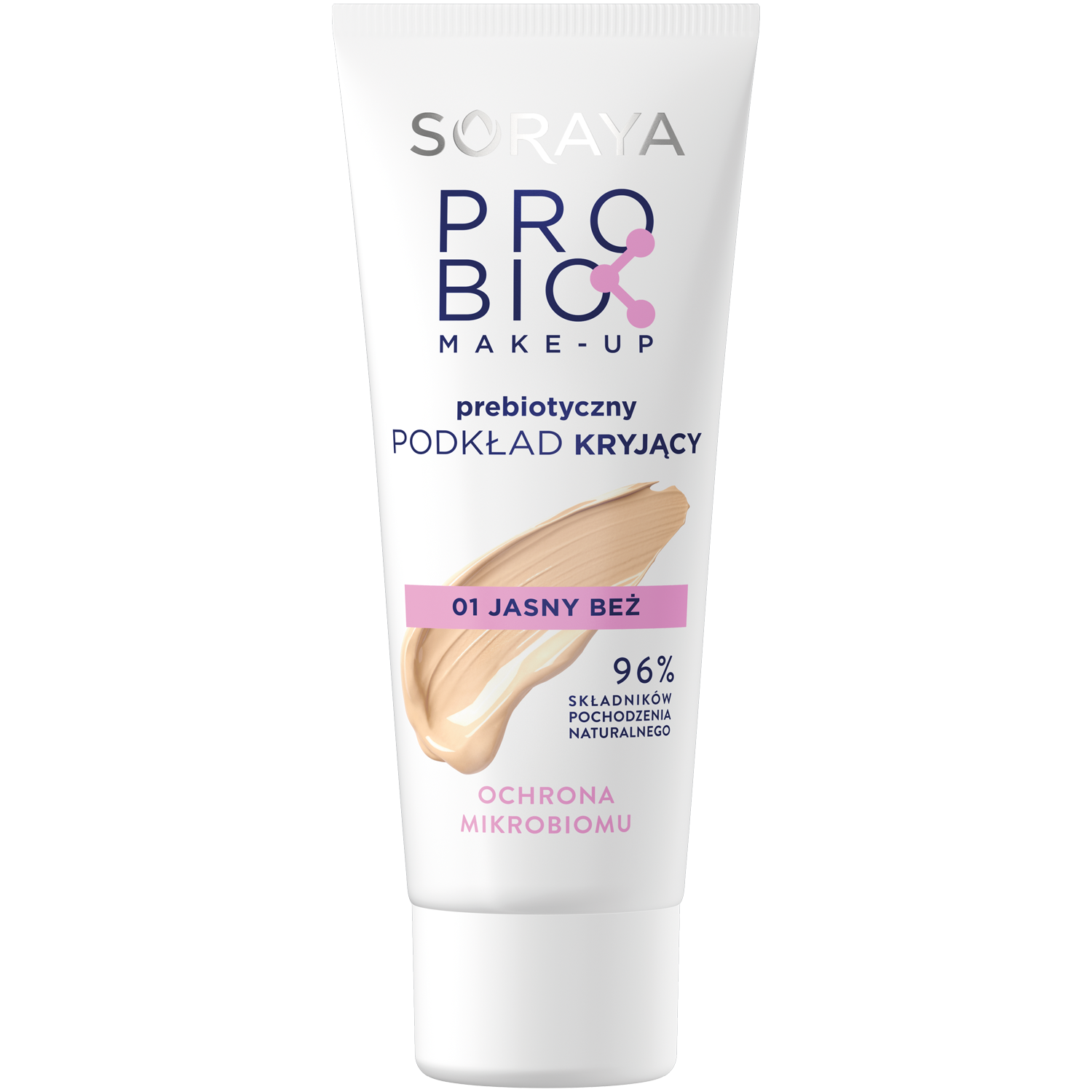 Soraya Probio prebiotyczny podkład do twarzy 01 jasny beż, 30 ml