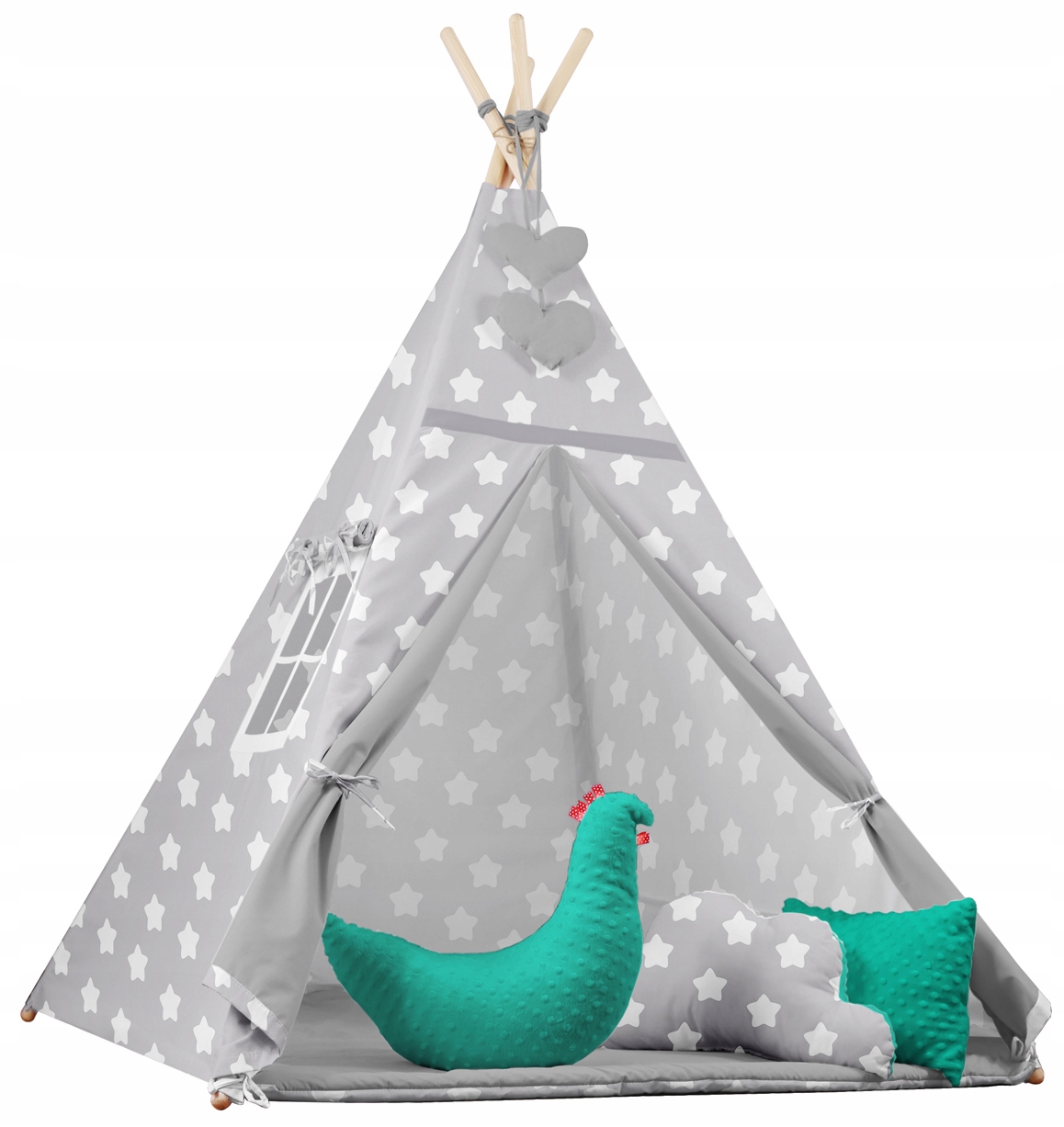 Namiot tipi wigwam minky+ poduszki 120x120 Babymam