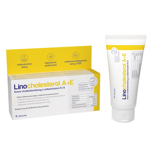 Ziołolek Linocholesterol A+E krem cholesterolowy z witaminami A i E, 50 g