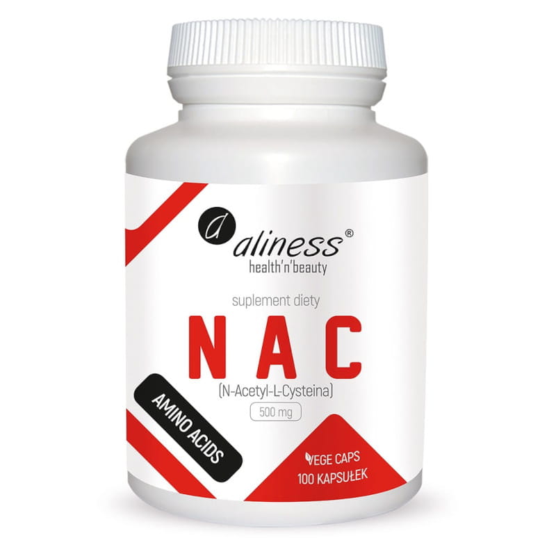 NAC N-Acetyl-L-Cysteine 490 mg x 100 Vege kaps. (Aliness)