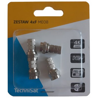 Złącze F TECHNISAT ME08 4XF (4 szt.)