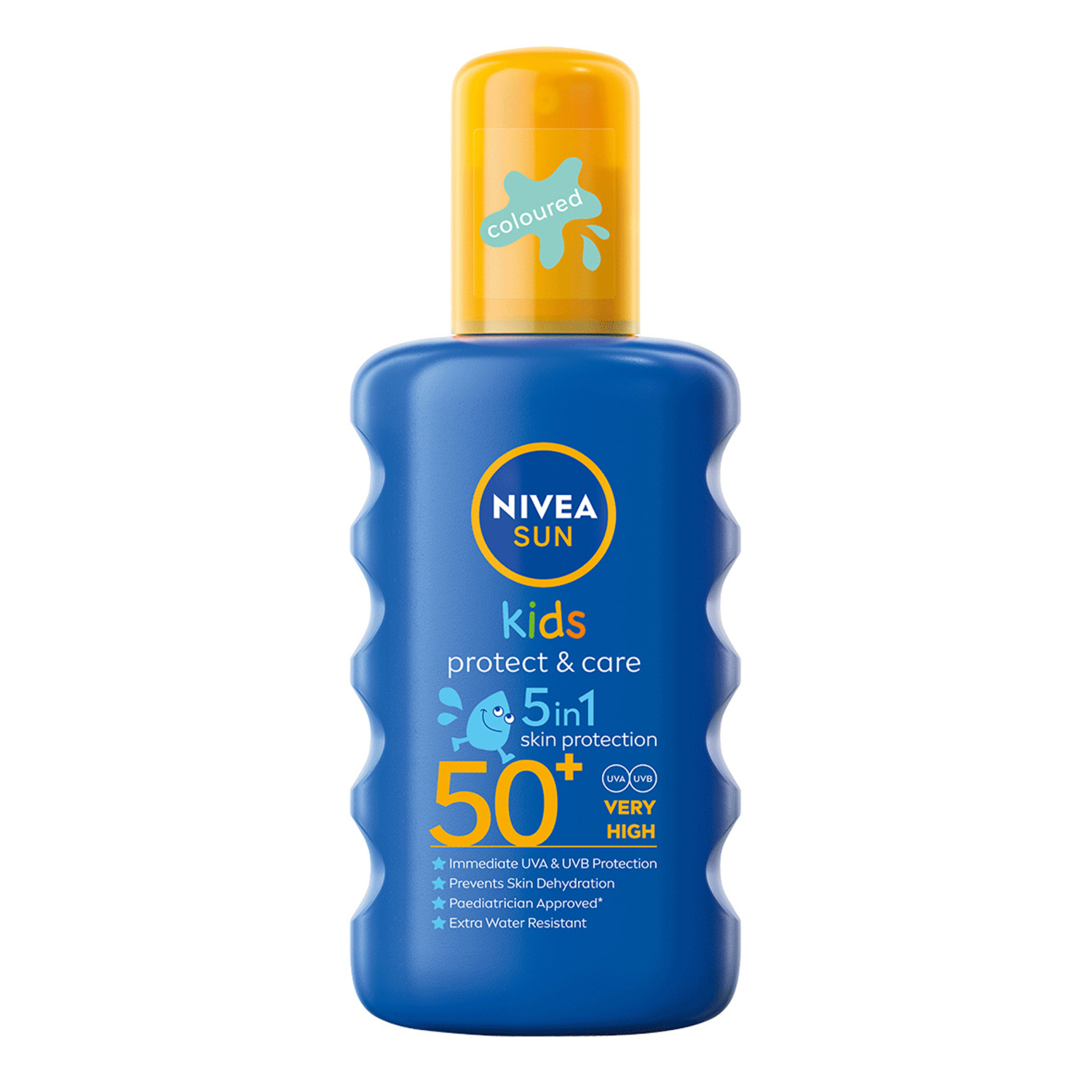 Nivea Sun Kids nawilżający spray ochronny na słońce dla dzieci z zanikającym kolorem z SPF50+, 200 ml 