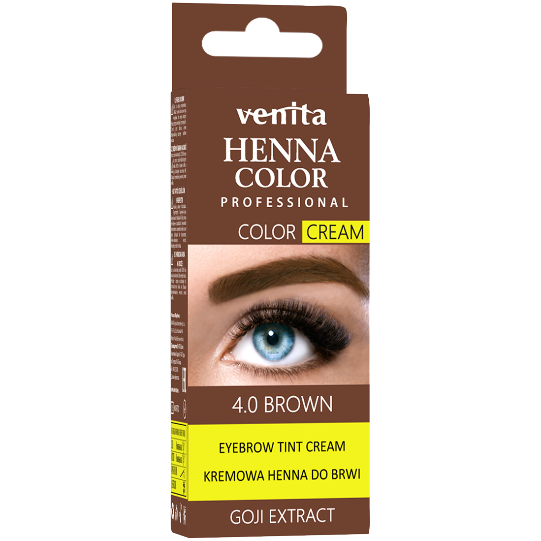 Venita Henna Color henna w kremie do brwi brązowa, 15 g