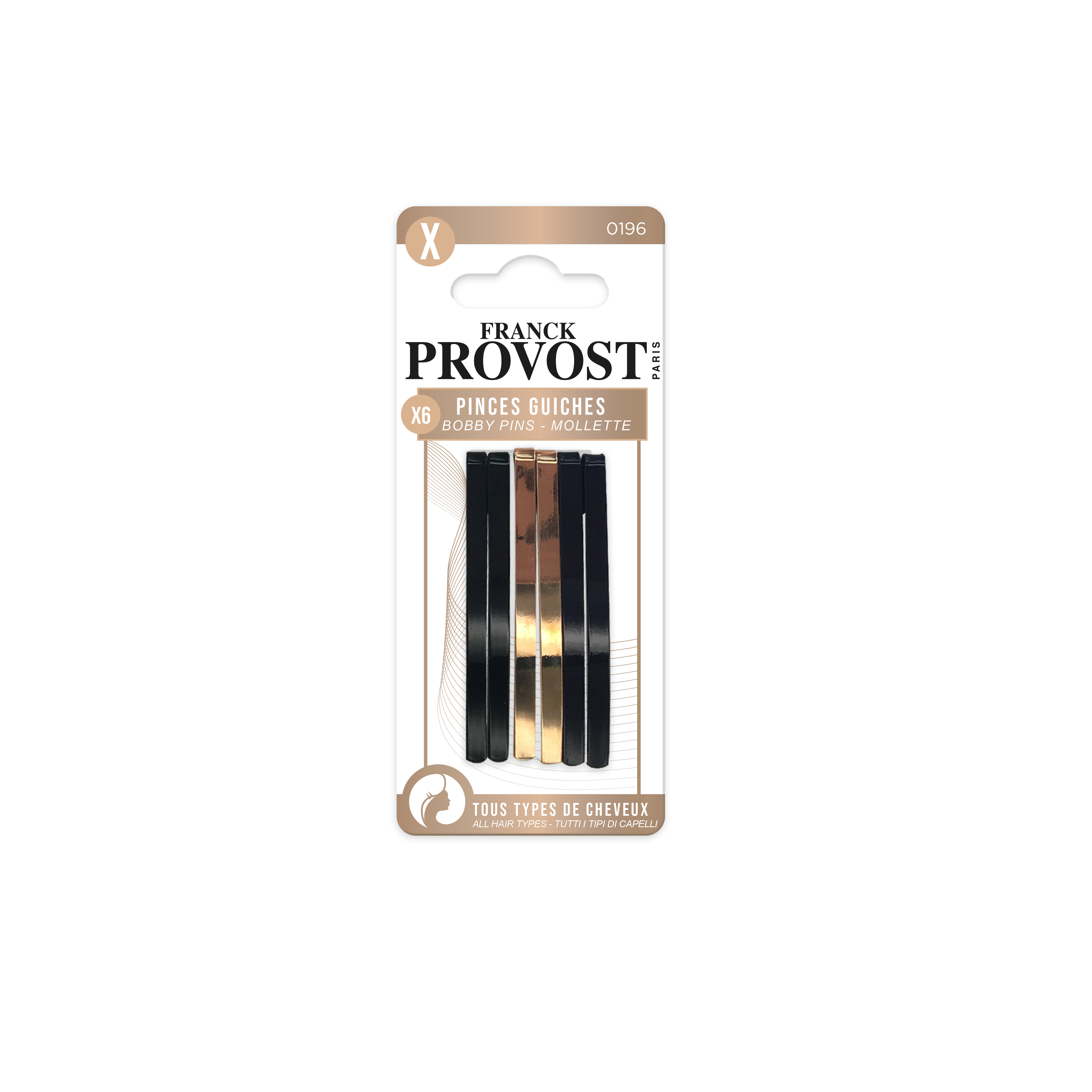 Franck Provost zestaw ozdobnych wsuwek do włosów, 6 szt./1 opak.
