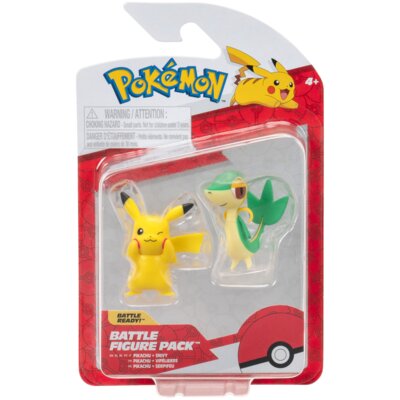 Zestaw figurek JAZWARES Pokémon Battle Snivy Pikachu PKW4066