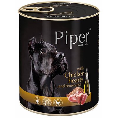 Karma dla psa PIPER Animals z sercami kurczaka i brązowym ryżem 800 g