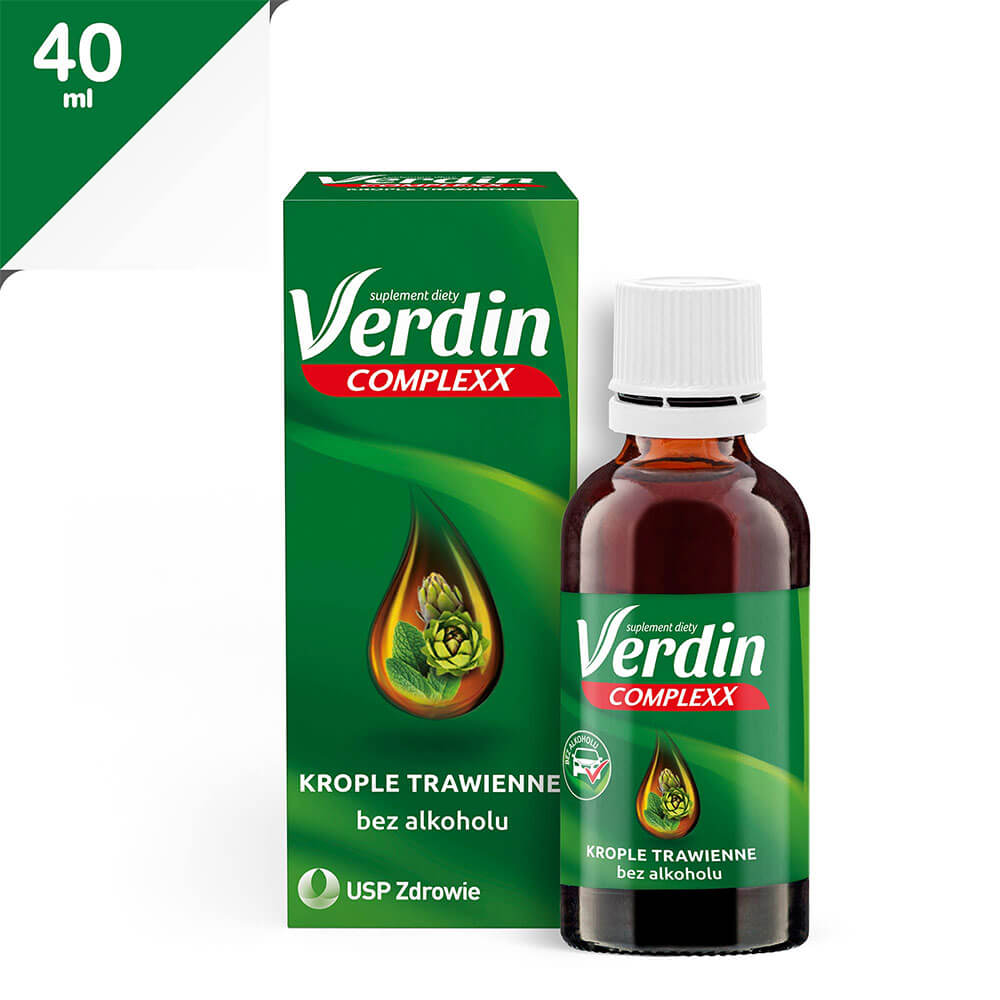 Verdin Complexx Krople Trawienne, krople doustne, suplement diety, 40 ml