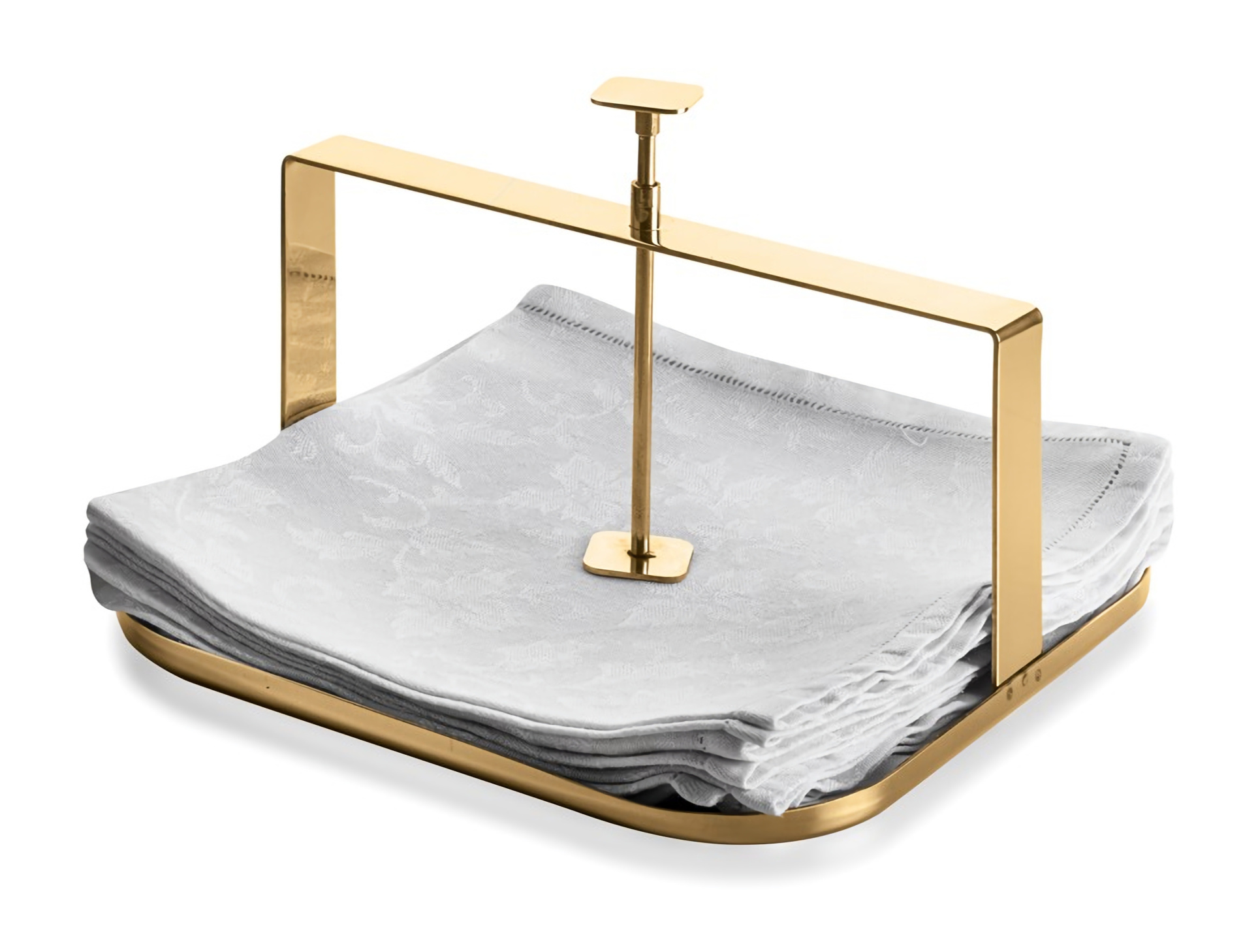 MEPRA - Serwetnik kwadratowy Stile Oro 22 x 22 cm