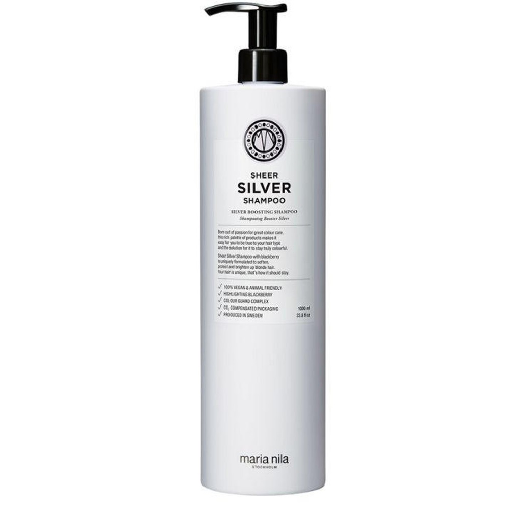 Maria Nila Sheer Silver szampon do włosów blond i rozjaśnianych, 1000 ml