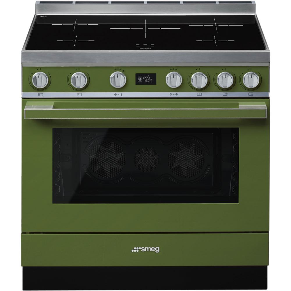 Smeg - Kuchnia wolnostojąca CPF9IPOG Portofino Oliwkowa