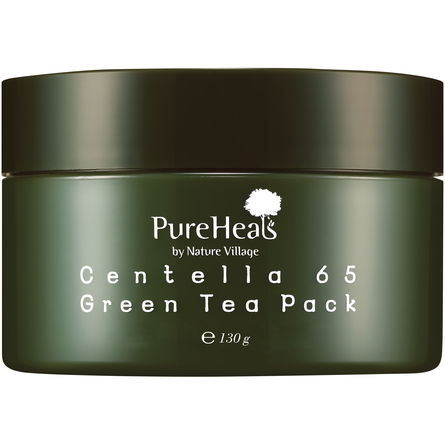 Pureheals Centella 65 Green Tea Pack wygładzająca maska do twarzy z zieloną herbatą i wąkrotą azjatycką, 130 g