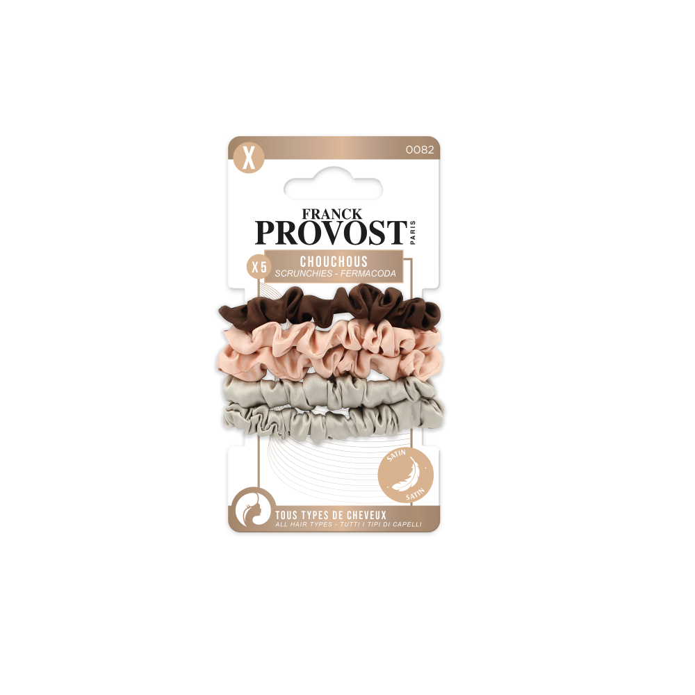 Franck Provost owijki satynowe do włosów, 5 szt./1 opak.