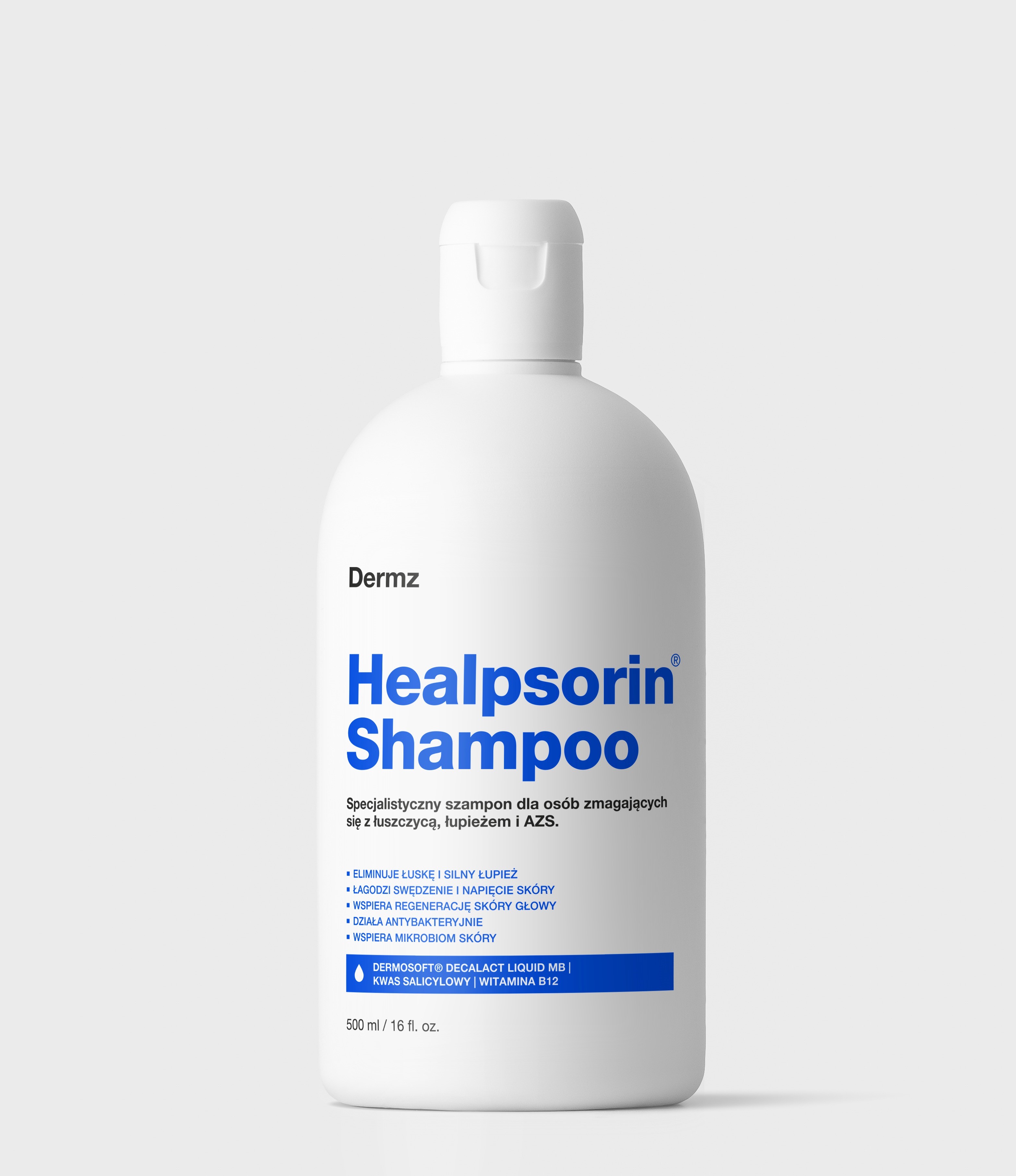 Dermz Healpsorin Shampoo szampon na łuszczycę i łojotokowe zapalenie skóry, 500 ml