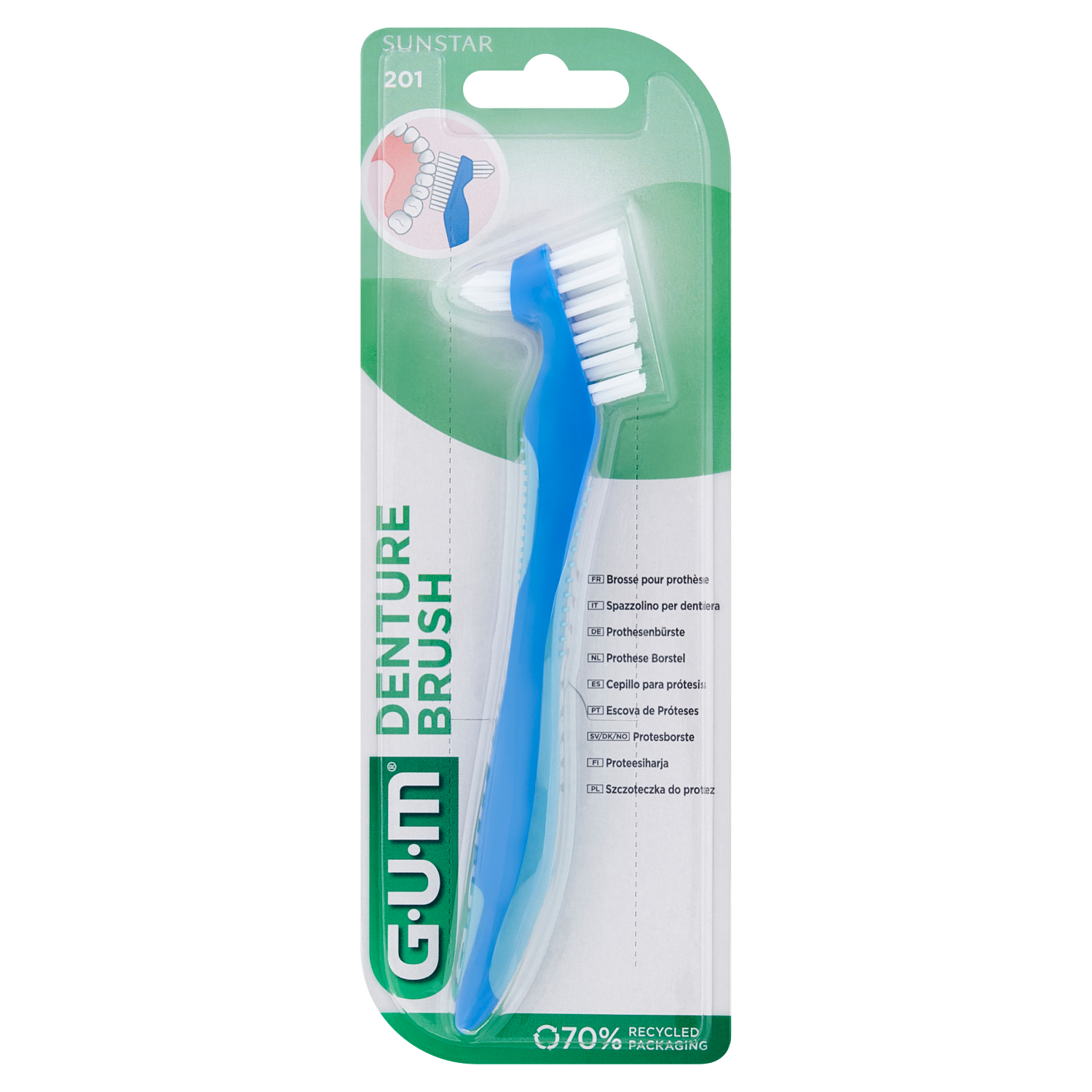 Gum szczoteczka do mycia protez, 1 szt.