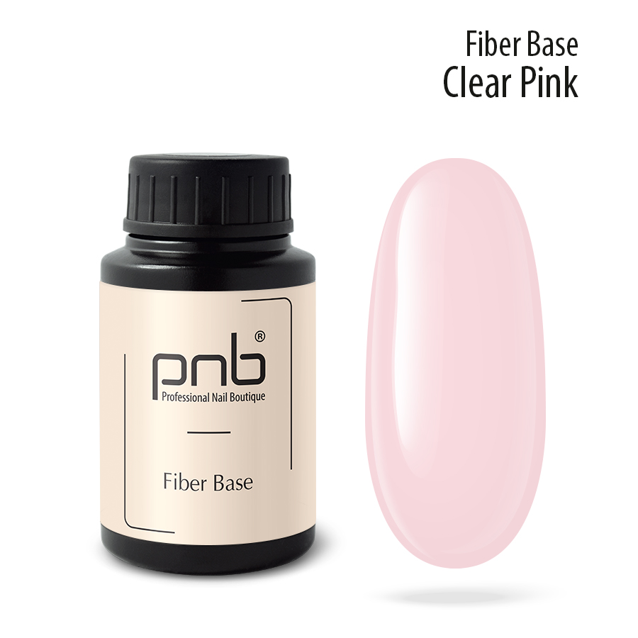 PNB Fiber Base baza hybrydowa kamuflująca UV/LED, clear pink, 30 ml