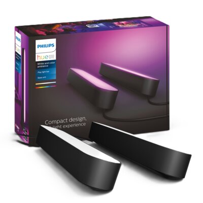 Lampa PHILIPS HUE Play White and Colour Ambience (2 szt.) Czarny
