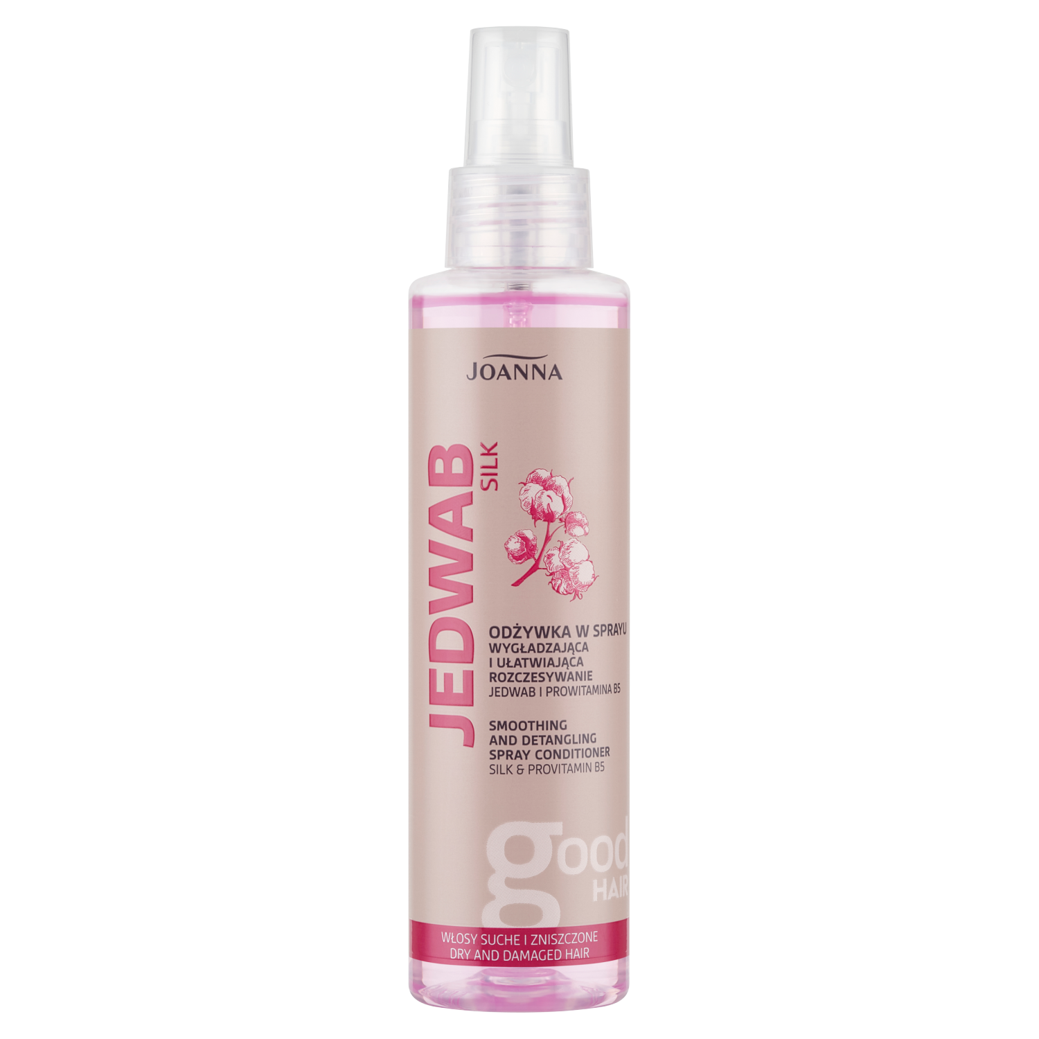 Joanna Jedwab Silk odżywka do włosów ułatwiająca rozczesywanie w sprayu, 150 ml