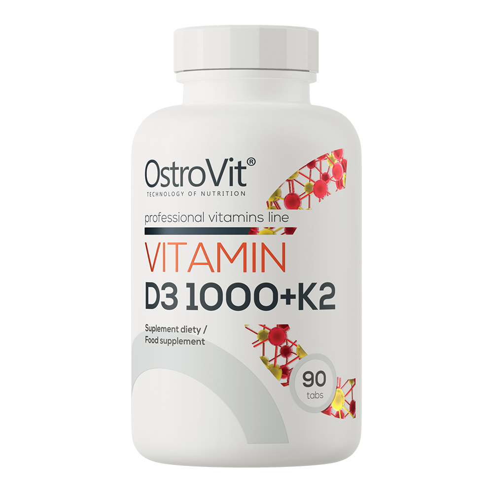 OstroVit Witamina D3 1000 IU + K2 90 tabletek
