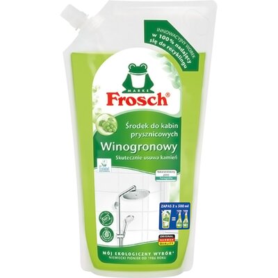 Płyn do czyszczenia kabin prysznicowych FROSCH Winogronowy Zapas 1000 ml