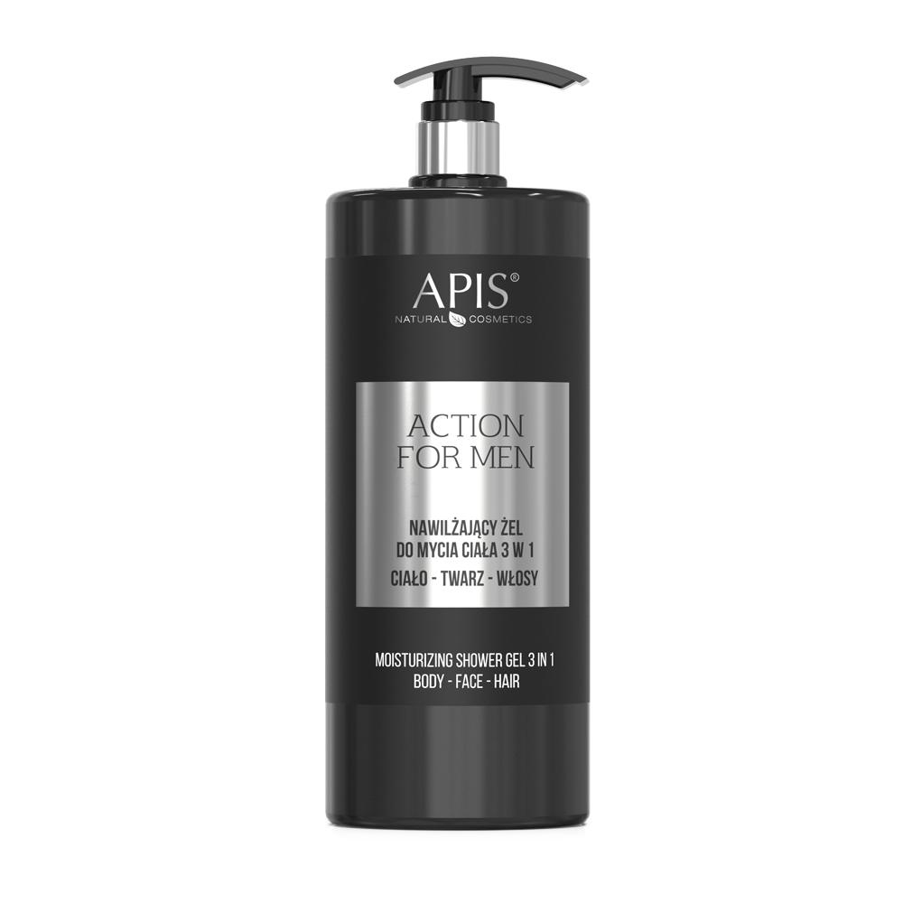 Apis Action For Men łagodny żel pod prysznic męski, 1000 ml