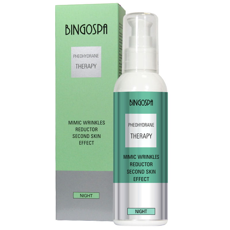 Bingospa krem do twarzy na noc z pheohydrane, redukcja zmarszczek mimicznych i efekt „drugiej skóry”, 135 g