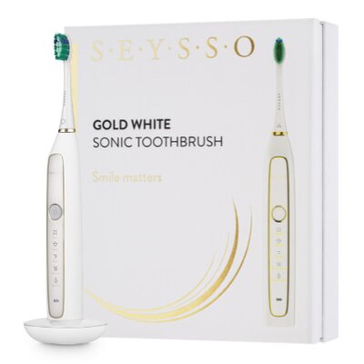 Szczoteczka soniczna SEYSSO Gold White Special Collection