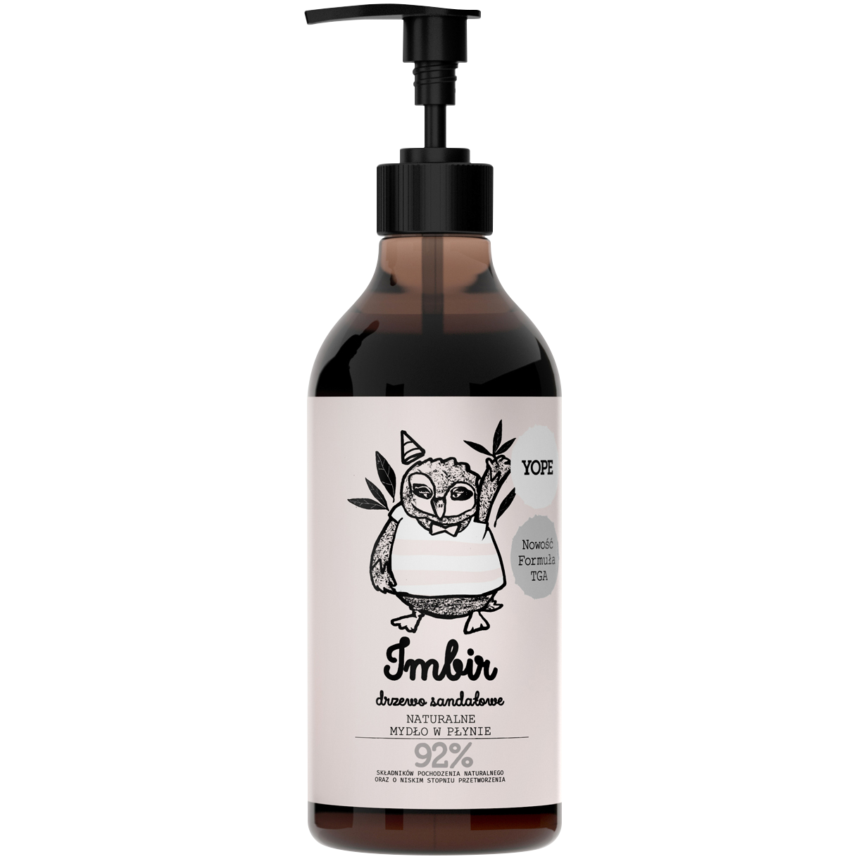 Yope Imbir i Drzewo Sandałowe naturalne regenerujące mydło w płynie, 500 ml