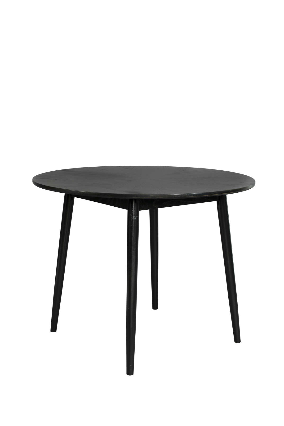White Label Living - Stół FABIO 100 cm (czarny)