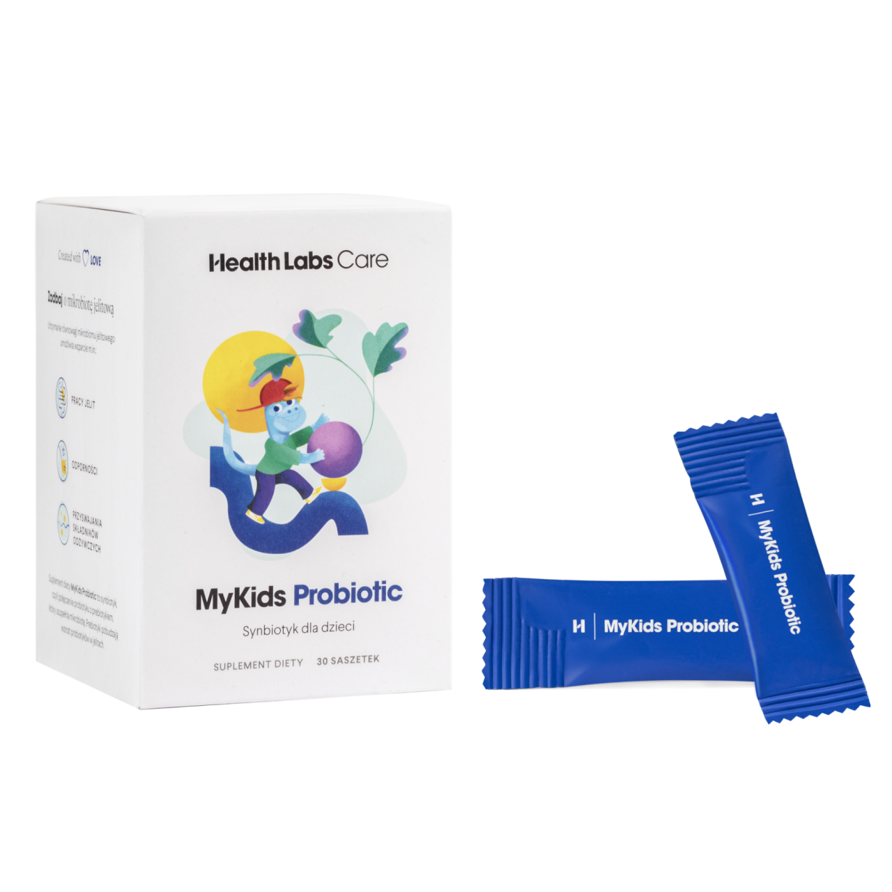 Health Labs Care MyKids Probiotic suplement diety synbiotyk dla dzieci, 30 sasz./1 opak.