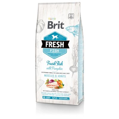 Karma dla psa BRIT Fresh Adlut Fish & Pumpkin 12 kg