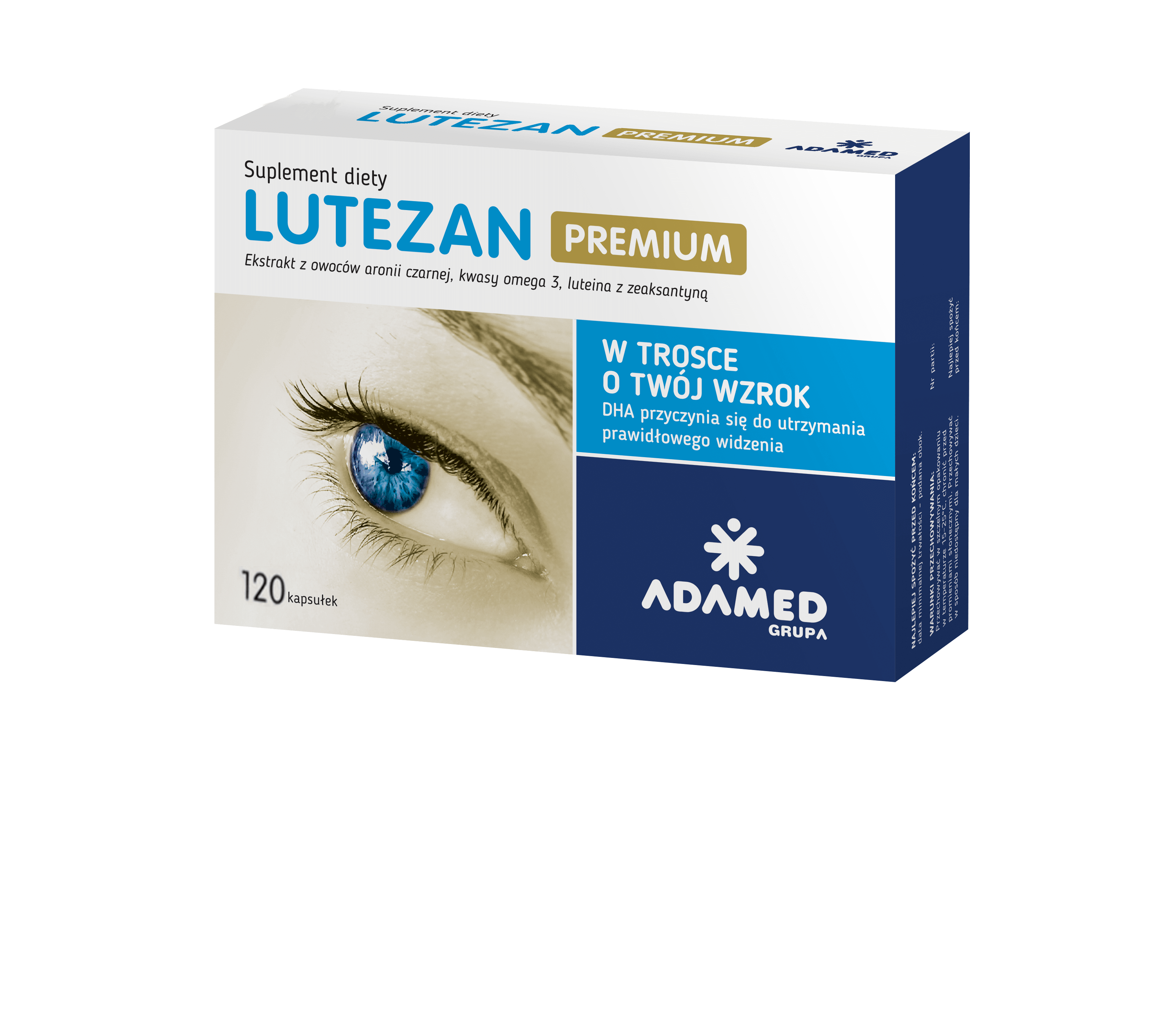 Lutezan Premium, suplement diety, 120 kapsułek