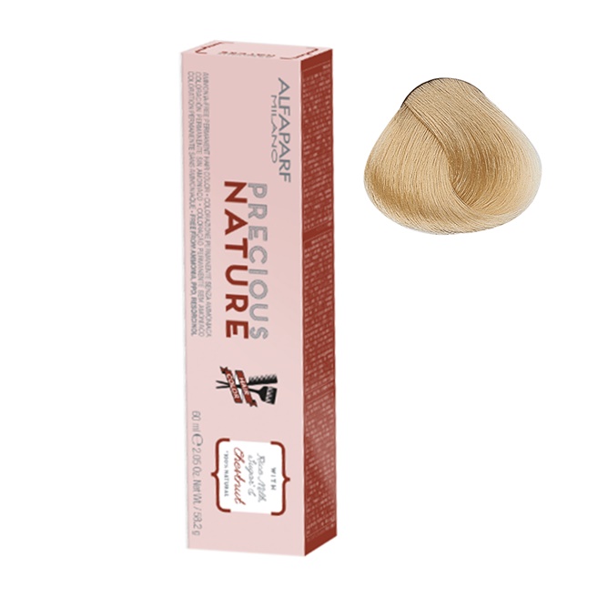 Alfaparf Precious Nature naturalna farba do włosów bez amoniaku 10 najjaśniejszy naturalny blond, 60 ml