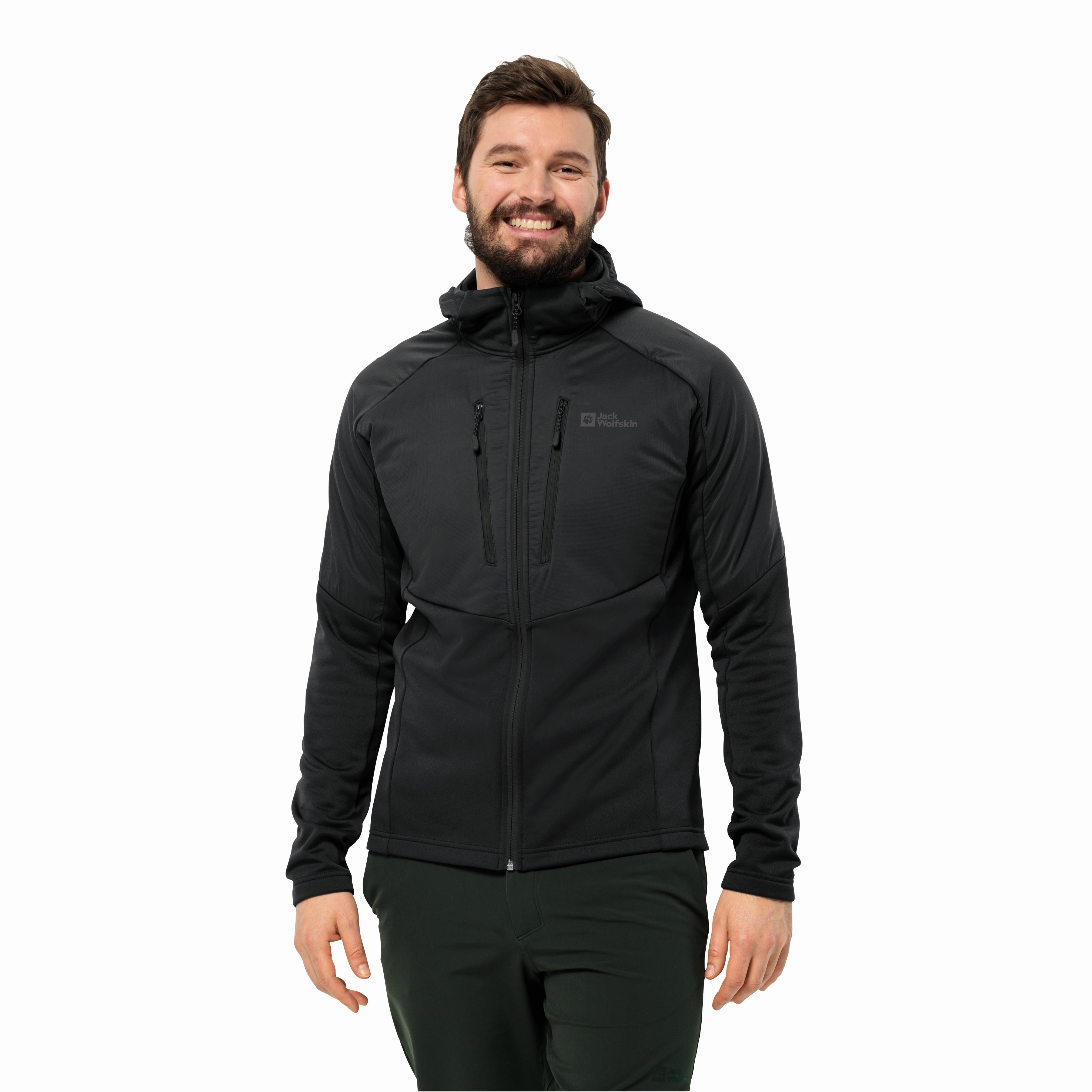 Męska kurtka polarowa Jack Wolfskin ALPGRAT PRO INS FZ M black - M
