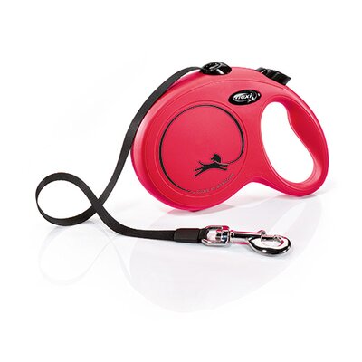 Smycz FLEXI New Classic S (5 m - 15 kg) Czerwony