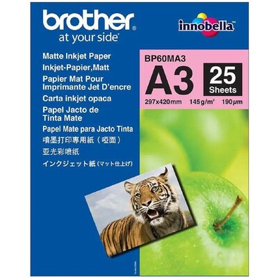 Papier fotograficzny BROTHER BP60MA3 A3 25 arkuszy