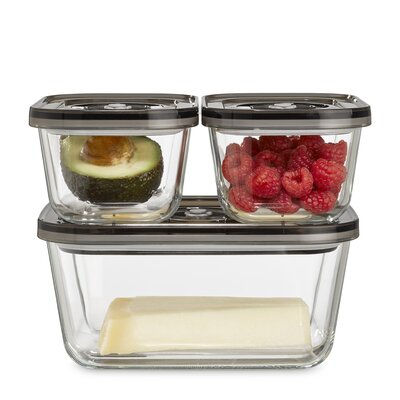 Pojemnik próżniowy CASO VacuBoxx Eco-Set Brązowo-przezroczysty