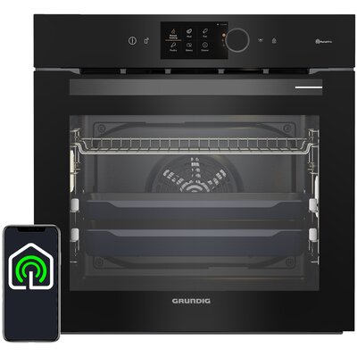 Piekarnik GRUNDIG GEBM12600BHI Elektryczny Ciemny Inox A+