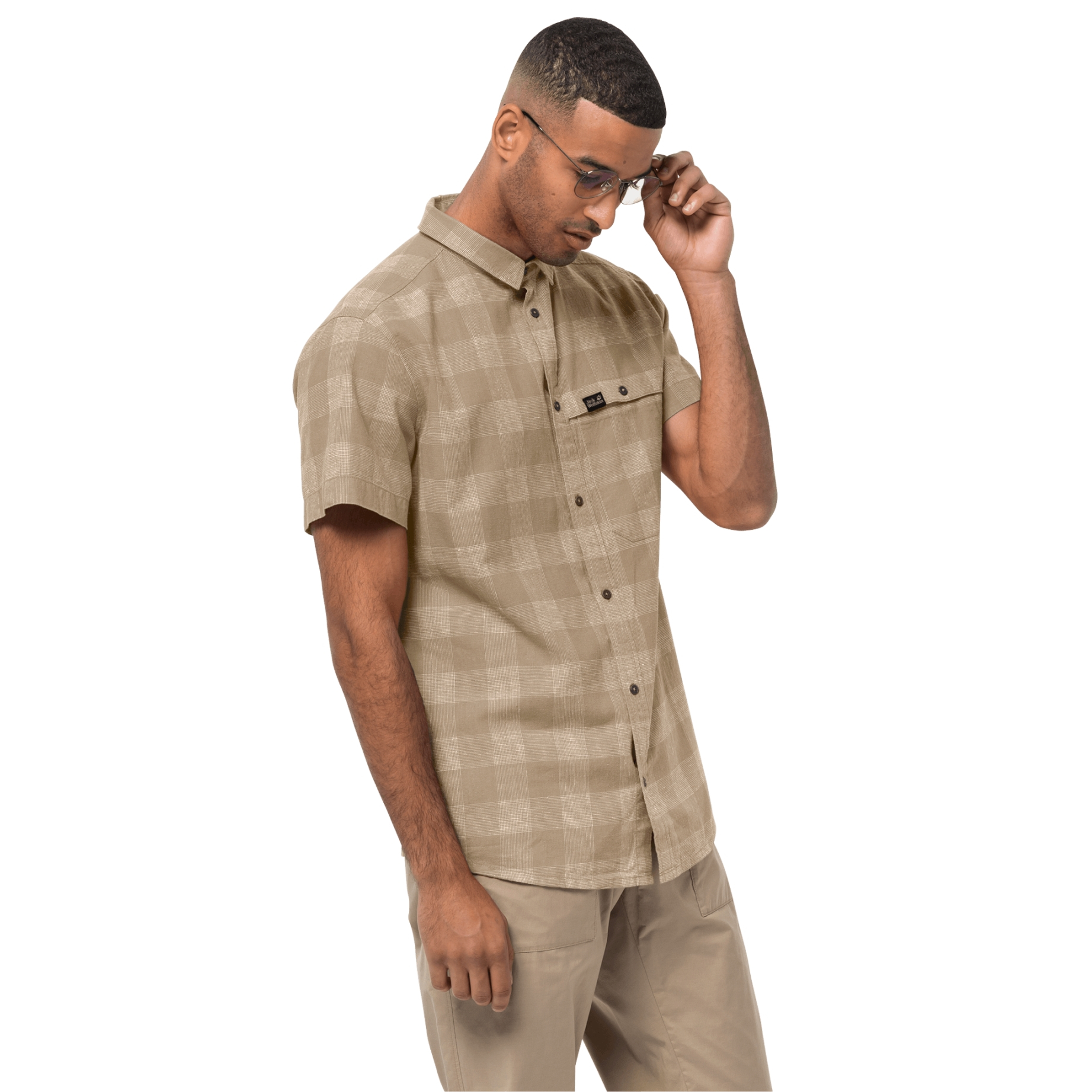 Koszula męska HIGHLANDS SHIRT M sand dune checks - M