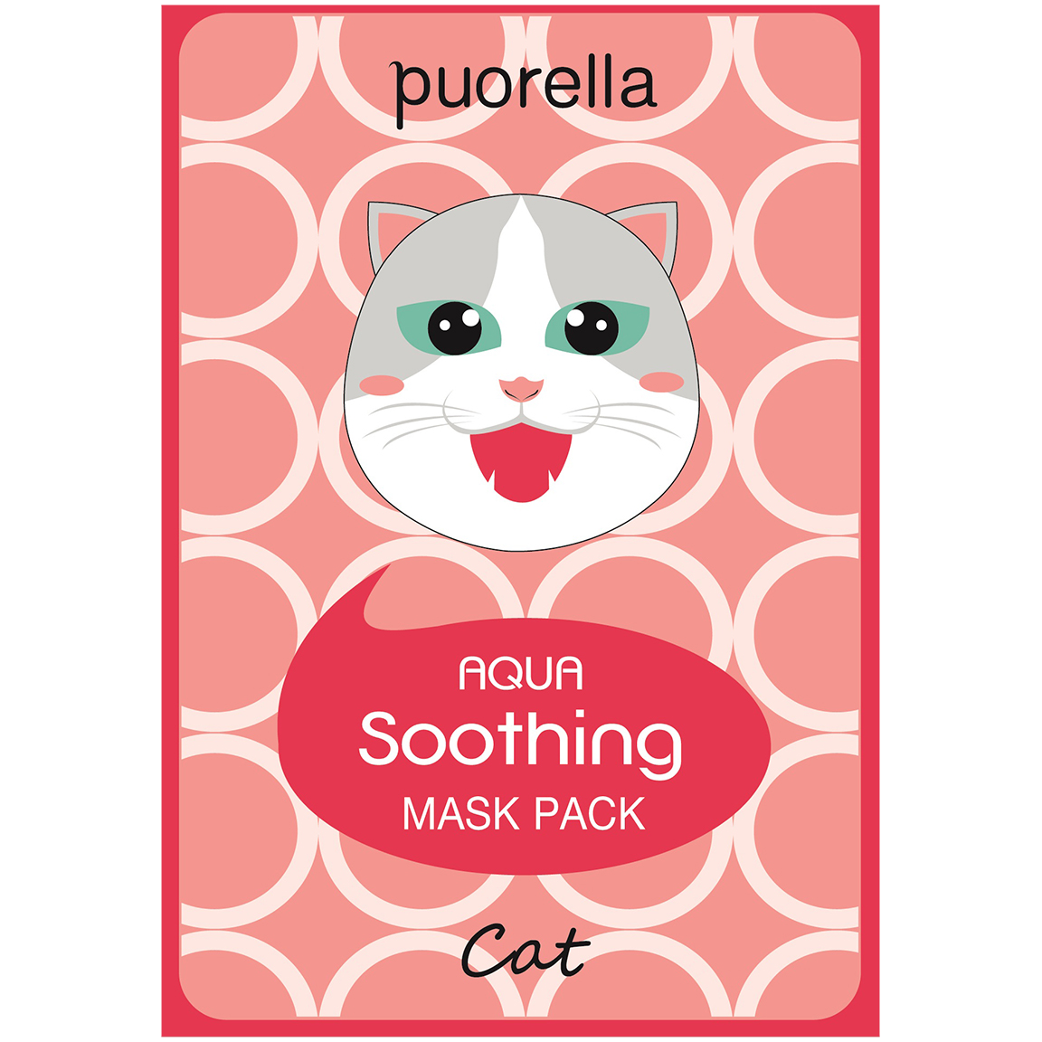 Puorella Aqua Soothing Cat łagodząca maska do twarzy, 23 g