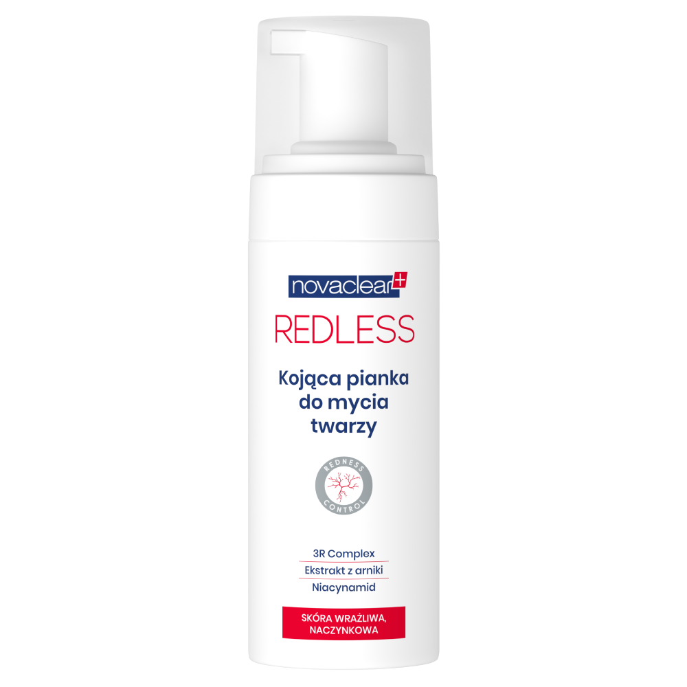 Novaclear Redless kojąca pianka do mycia twarzy, 100 ml