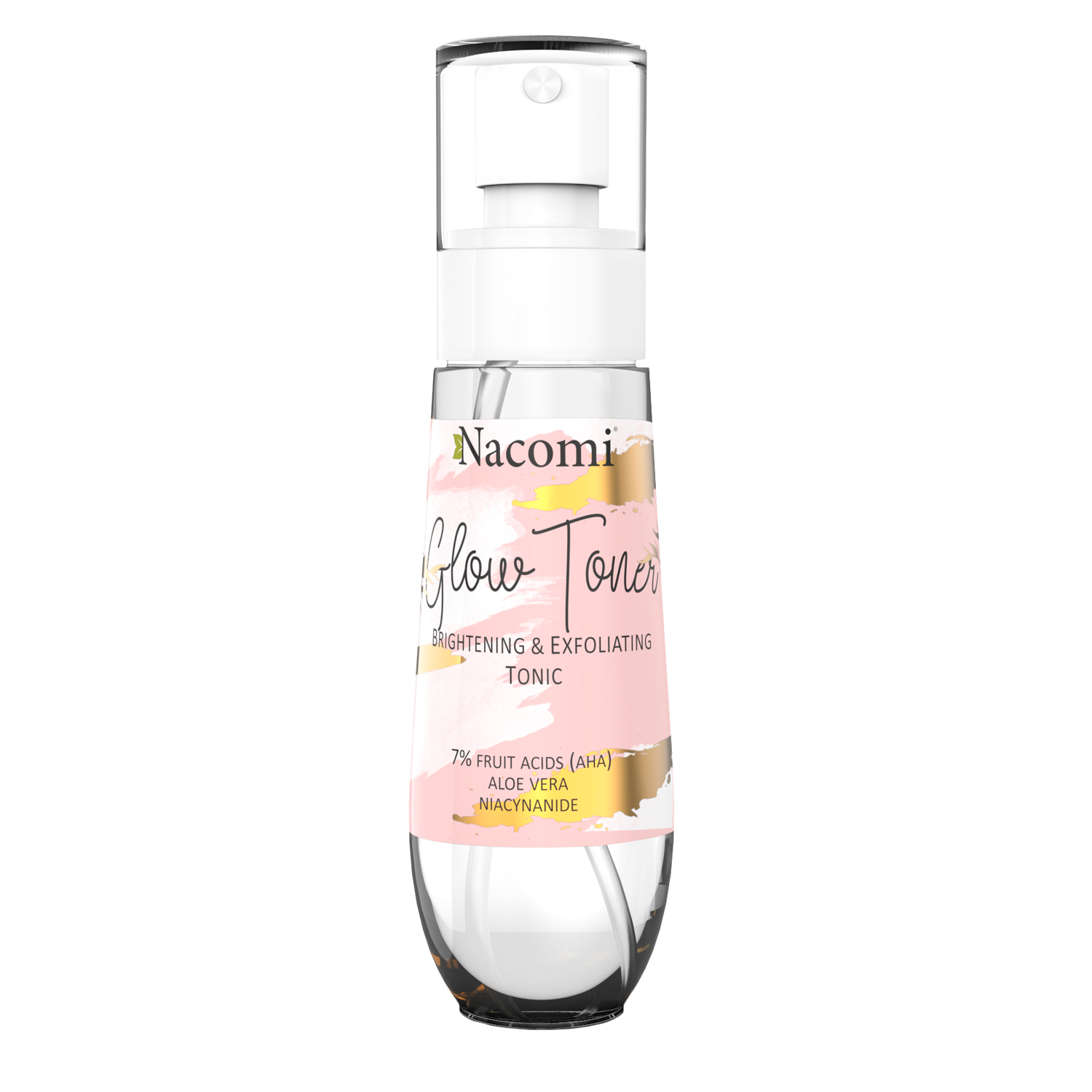 Nacomi Glow Toner tonik złuszczająco-rozświetlający do twarzy, 80 ml