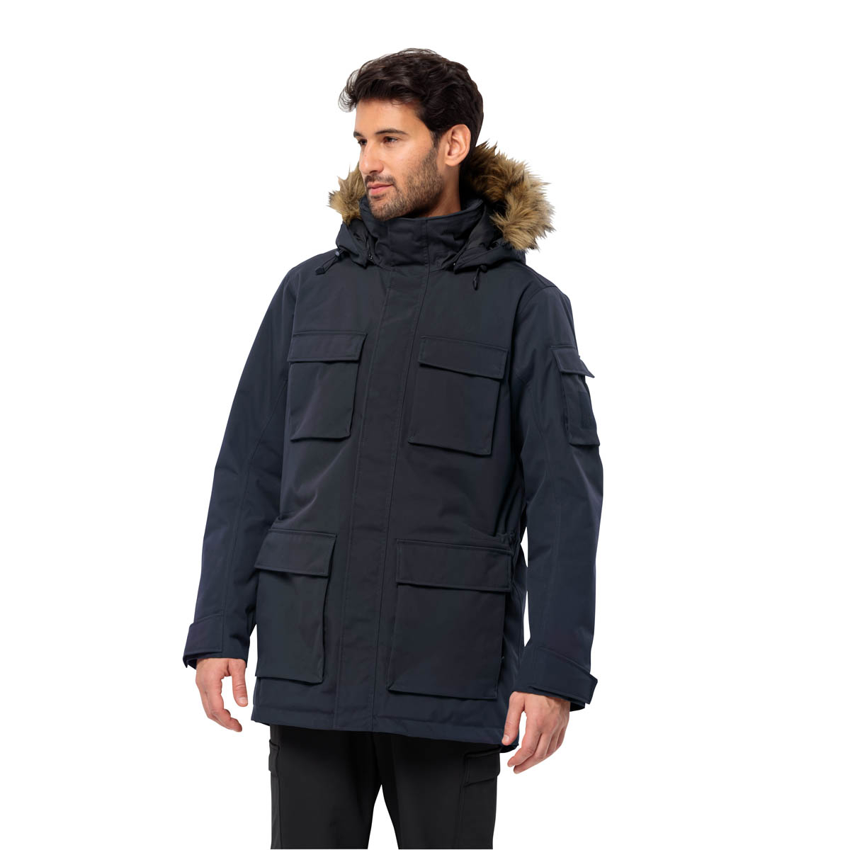 Męska parka Jack Wolfskin GLACIER CANYON PARKA night blue - XL