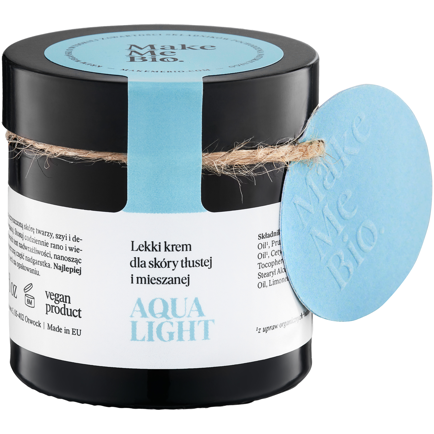Make Me Bio Aqua Light krem do twarzy dla cery tłustej i mieszanej, 60 ml