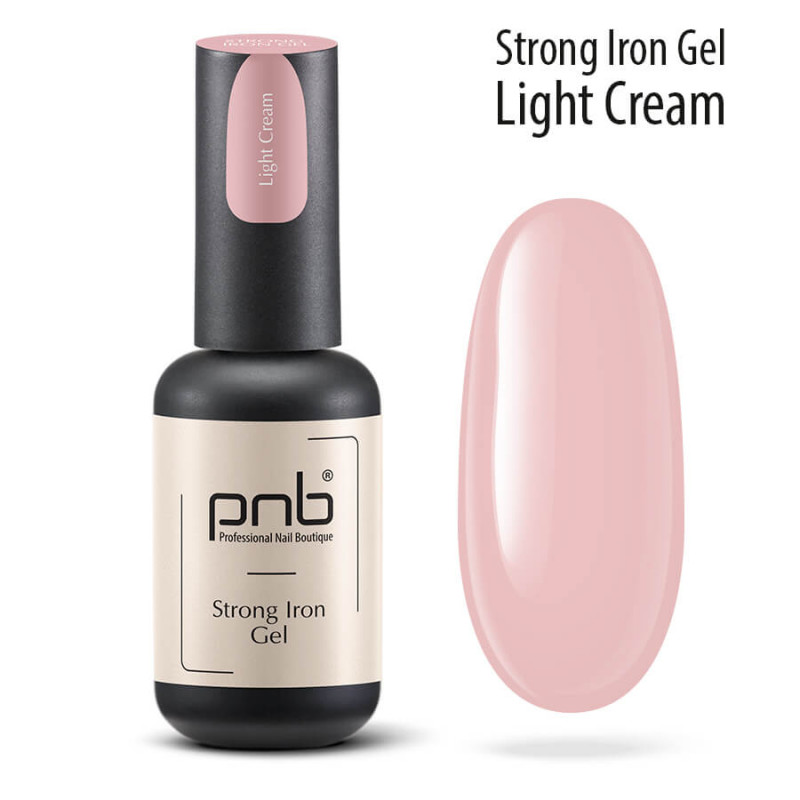PNB Strong Iron Gel żel modelujący do paznokci UV/LED, light cream, 8 ml