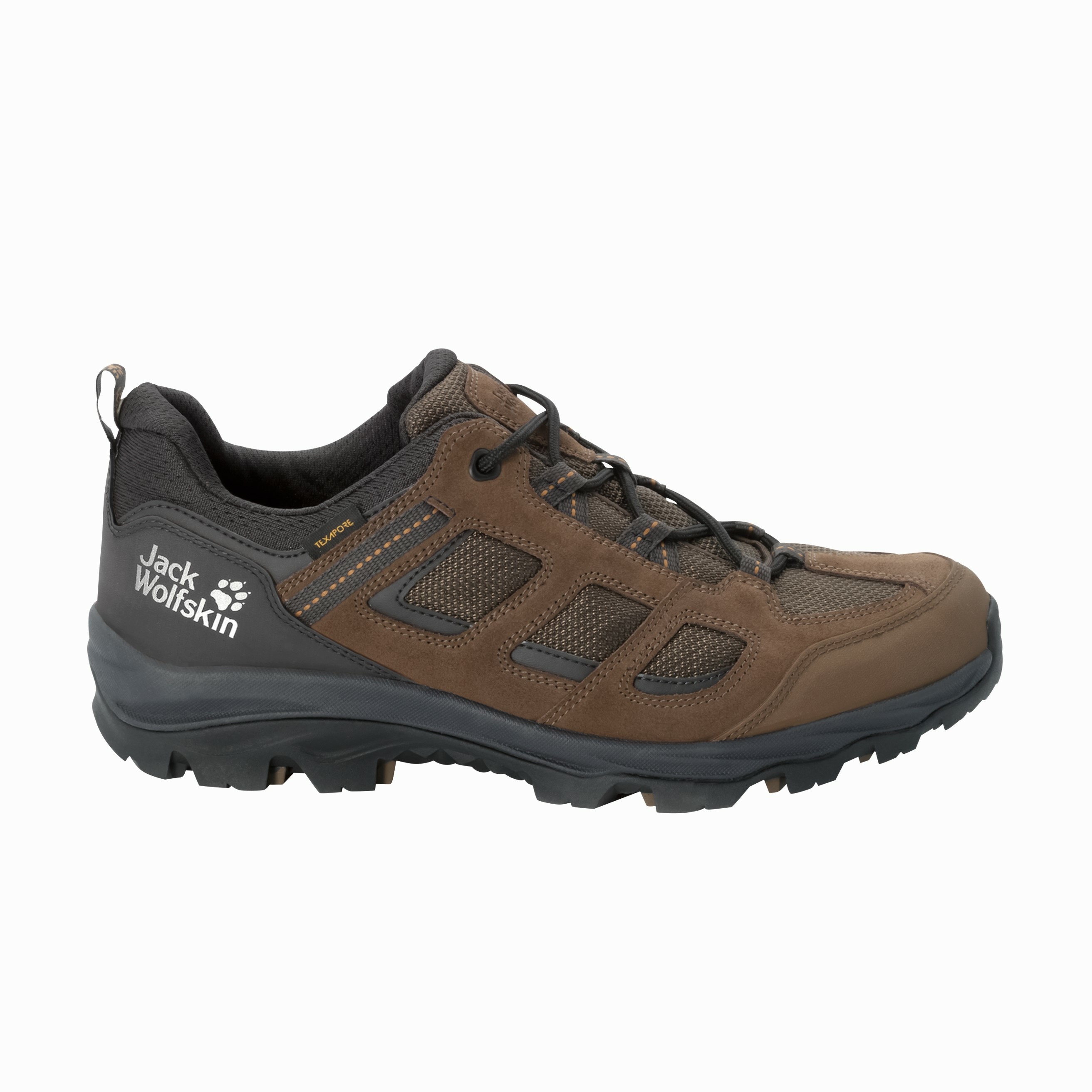 Buty męskie na wędrówki Jack Wolfskin VOJO 3 TEXAPORE LOW M brown / phantom - 12