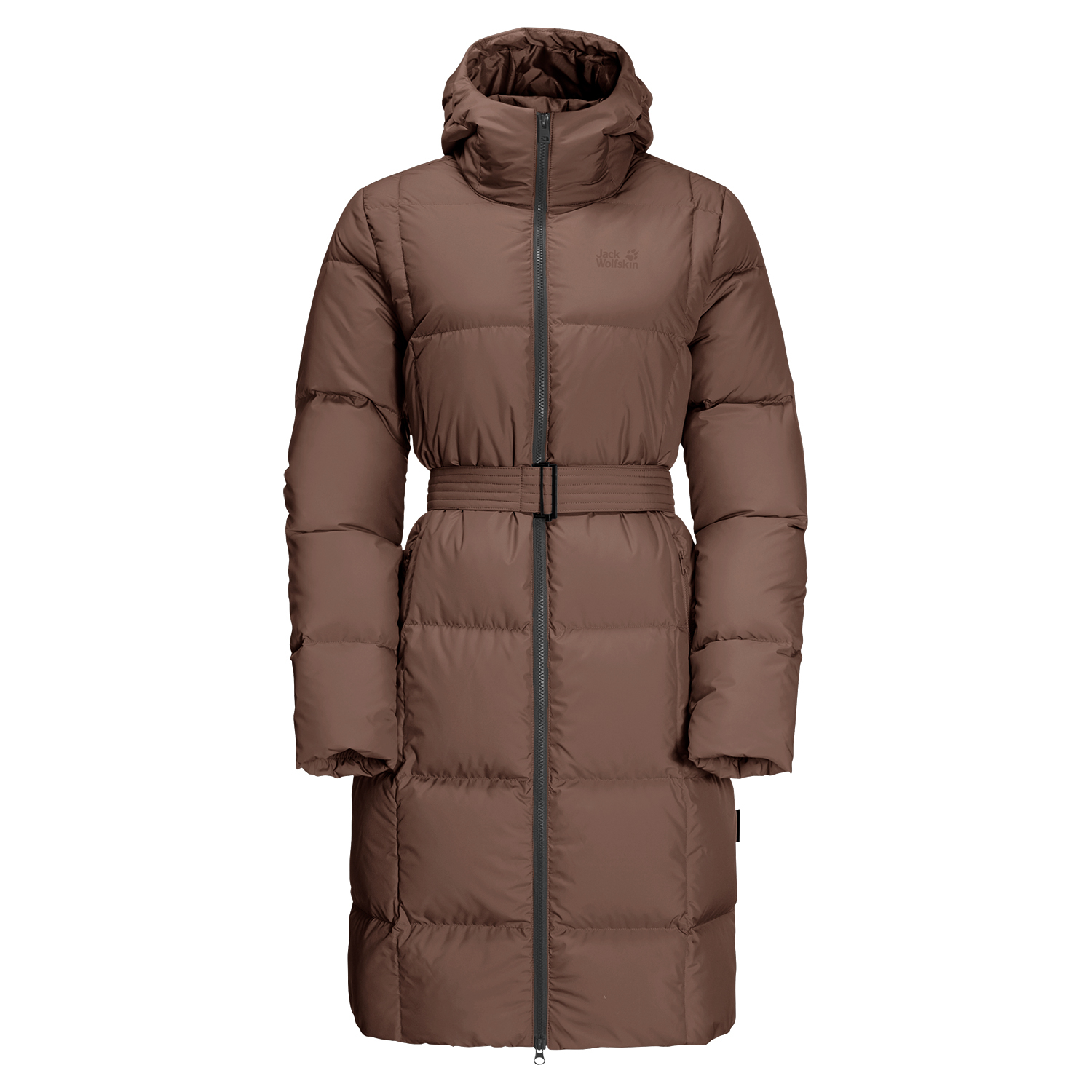 Płaszcz puchowy damski Jack Wolfskin FROZEN LAKE COAT W hazelnut brown - XXL