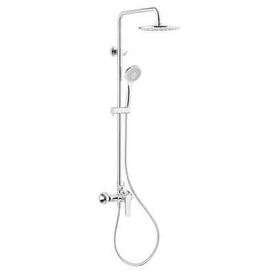 Zestaw prysznicowy natynkowy KFA ARMATURA Tanzanit 5026-910-00 Chrom z deszczownicą